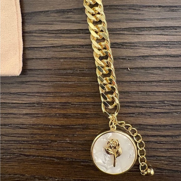 NEW Uncommon James Gold Pearlescent Rose Bracelet - Picture 4 of 4